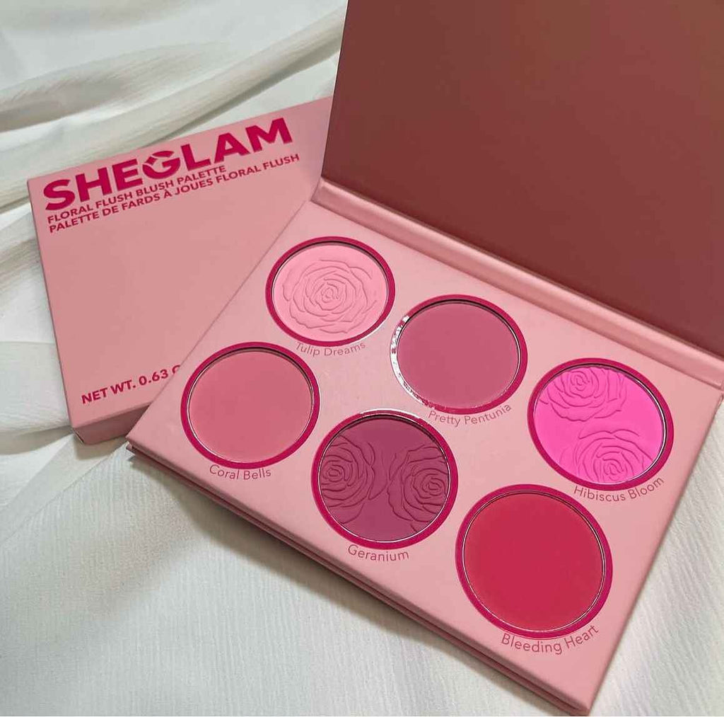 SHEGLAM Floral Flush Blush Palette 6-Color Pressed Powder