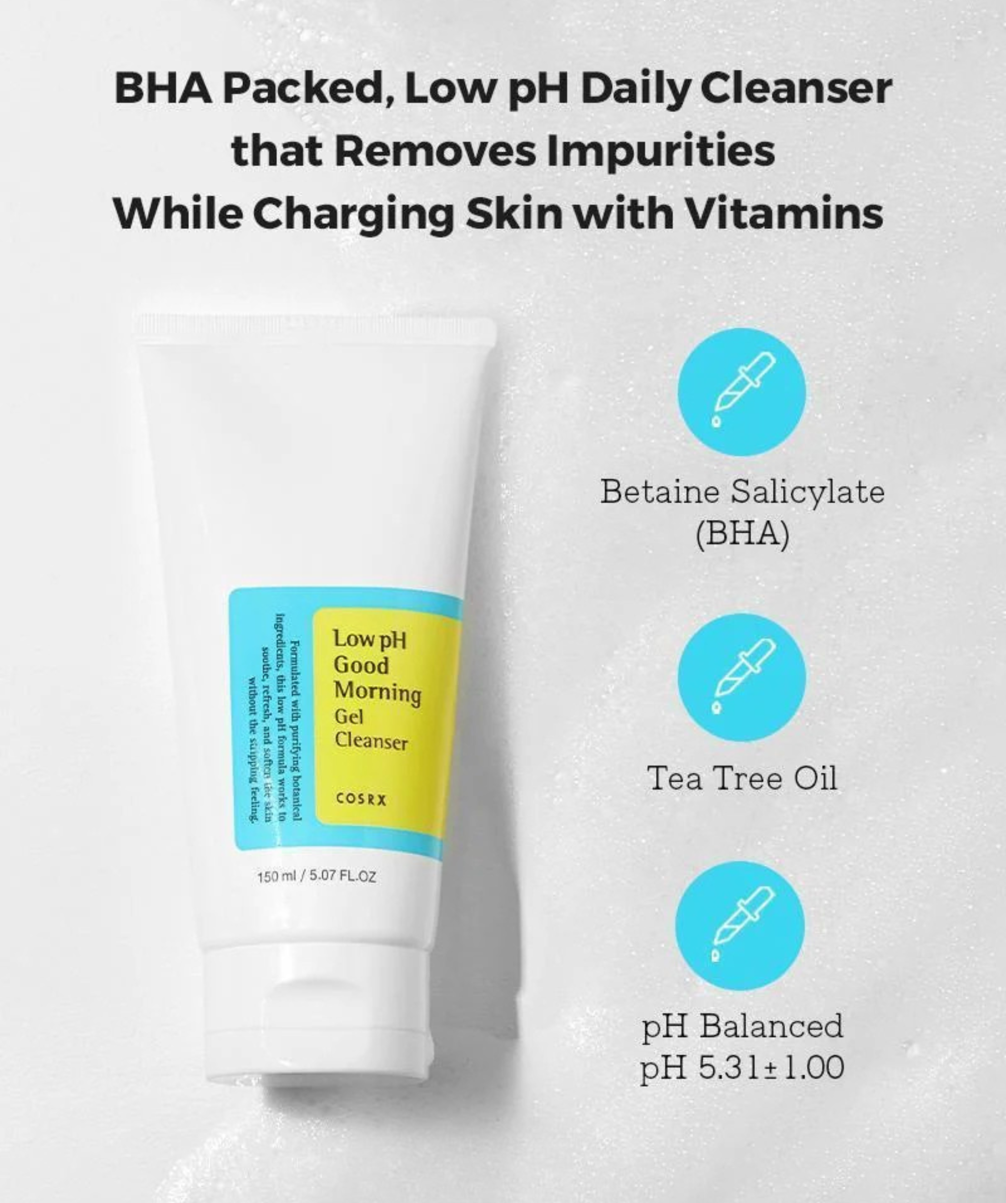 Cosrx - Low pH Good Morning Gel Cleanser