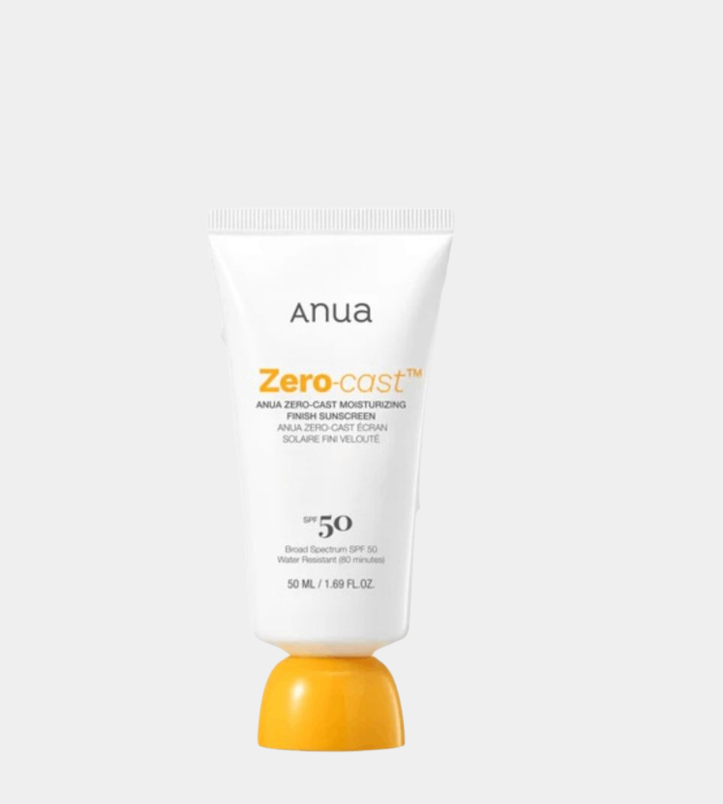 ANUA Zero-Cast Moisturizing Finish Sunscreen SPF 50
